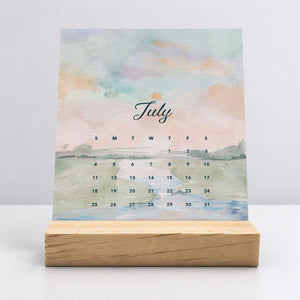 
                  
                    Desk Calendar (Choose Your Start Month) - Dreamy Watercolors
                  
                