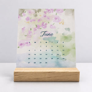 
                  
                    Desk Calendar (Choose Your Start Month) - Dreamy Watercolors
                  
                