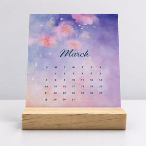 
                  
                    Desk Calendar (Choose Your Start Month) - Dreamy Watercolors
                  
                