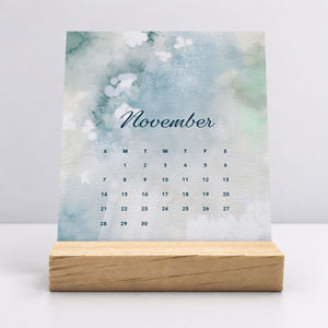 
                  
                    Desk Calendar (Choose Your Start Month) - Dreamy Watercolors
                  
                