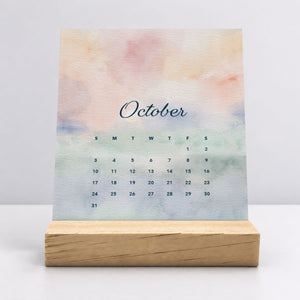 
                  
                    Desk Calendar (Choose Your Start Month) - Dreamy Watercolors
                  
                