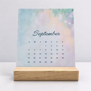 
                  
                    Desk Calendar (Choose Your Start Month) - Dreamy Watercolors
                  
                