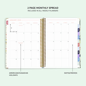 
                  
                    6x9 Hardcover Student Planner - Flirty Florals Blush
                  
                