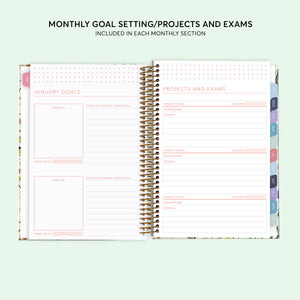 
                  
                    6x9 Hardcover Student Planner - Flirty Florals Blush
                  
                