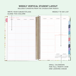 
                  
                    6x9 Hardcover Student Planner - Field Flowers Blue
                  
                