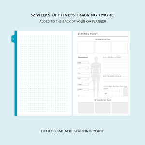 
                  
                    Fitness Planning Section - for 6x9 planners
                  
                