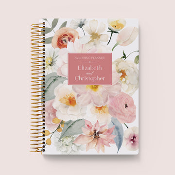 6x9 Wedding Planner - Flirty Florals Blush