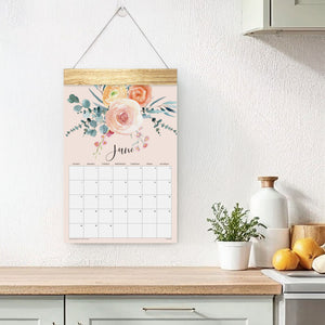 
                  
                    June page of the Floral wall calendar
                  
                