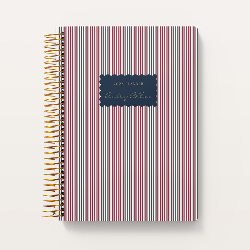 
                  
                    6x9 Weekly Planner - Harbor Linen · Burgundy
                  
                