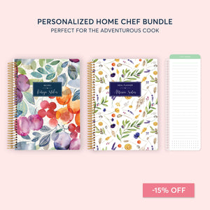 
                  
                    Home Chef Bundle - 6x9 Recipe Book, Meal Planner & Pagemarker
                  
                