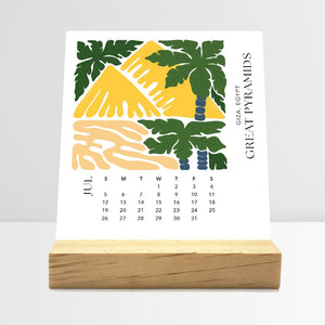 
                  
                    Desk Calendar (Choose Your Start Month) - Modern Travel
                  
                