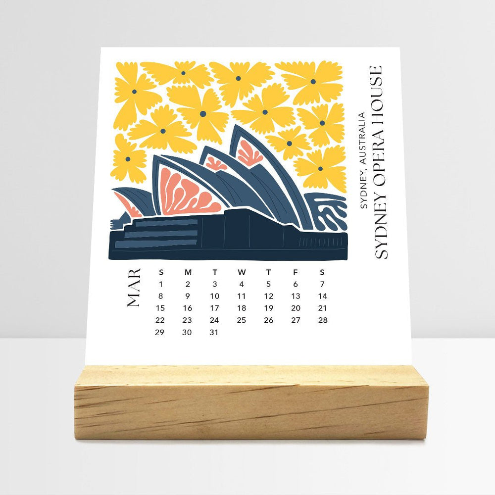 
                  
                    Desk Calendar (Choose Your Start Month) - Modern Travel
                  
                