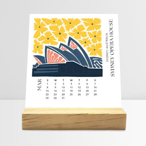 
                  
                    Desk Calendar (Choose Your Start Month) - Modern Travel
                  
                