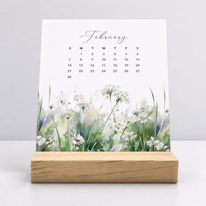 
                  
                    Desk Calendar (Choose Your Start Month) - Meadow Floral
                  
                