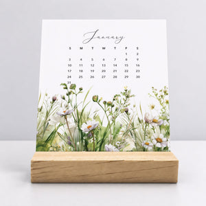 
                  
                    Desk Calendar (Choose Your Start Month) - Meadow Floral
                  
                