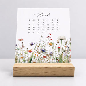 
                  
                    Desk Calendar (Choose Your Start Month) - Meadow Floral
                  
                