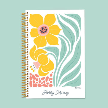 6x9 Notebook/Journal - Artful Flowers Daffodil