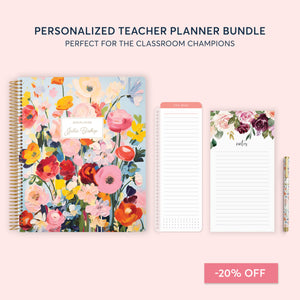 
                  
                    Teacher Essentials Bundle - Teacher Planner, Pagemarker, Lined Notepad and Rollerball Pen
                  
                