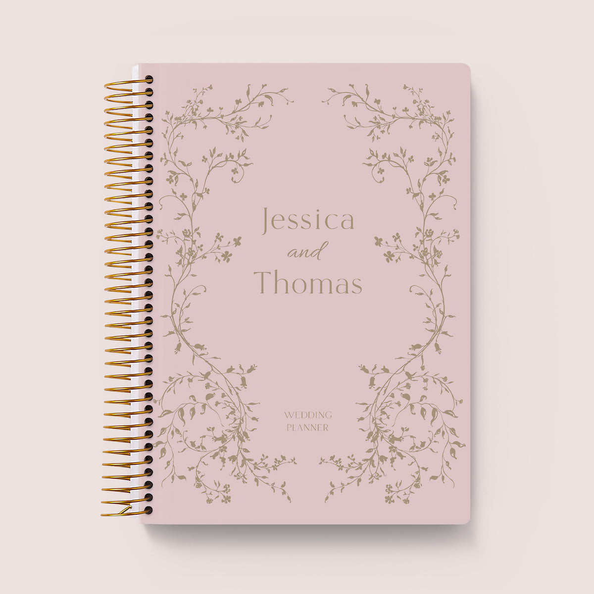 Blush Vines cover on a Posy wedding planner