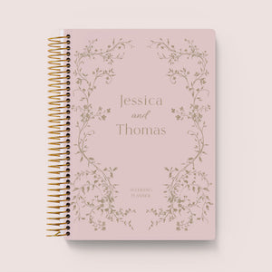 
                  
                    Blush Vines cover on a Posy wedding planner
                  
                