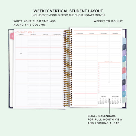 6x9 Hardcover Student Planners
