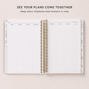 
                  
                    Wedding planner monthly planning spread
                  
                