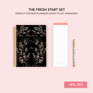 
                  
                    The Fresh Starter Set - Weekly Planner, Pagemarker and Rollerball Pen
                  
                