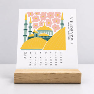 
                  
                    Desk Calendar (Choose Your Start Month) - Modern Travel
                  
                