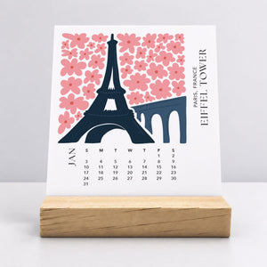 
                  
                    Desk Calendar (Choose Your Start Month) - Modern Travel
                  
                