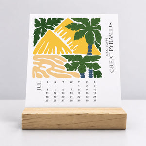 
                  
                    Desk Calendar (Choose Your Start Month) - Modern Travel
                  
                
