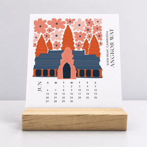 
                  
                    Desk Calendar (Choose Your Start Month) - Modern Travel
                  
                