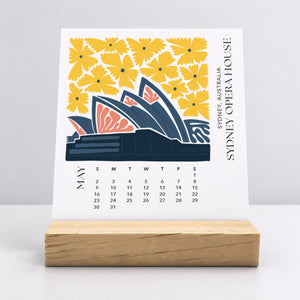 
                  
                    Desk Calendar (Choose Your Start Month) - Modern Travel
                  
                