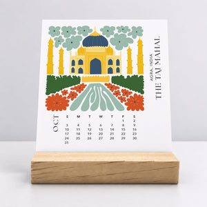 
                  
                    Desk Calendar (Choose Your Start Month) - Modern Travel
                  
                