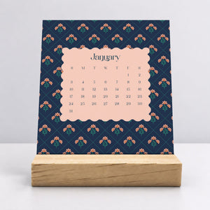 
                  
                    Desk Calendar (Choose Your Start Month) - Vintage Garden
                  
                