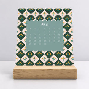 
                  
                    Desk Calendar (Choose Your Start Month) - Vintage Garden
                  
                