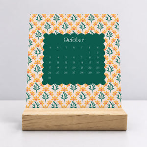 
                  
                    Desk Calendar (Choose Your Start Month) - Vintage Garden
                  
                