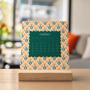 
                  
                    Desk Calendar (Choose Your Start Month) - Vintage Garden
                  
                