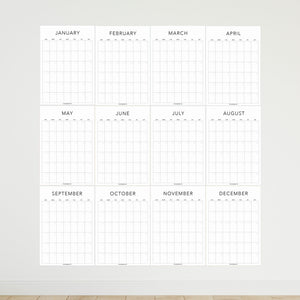 
                  
                    Large Undated Wall Calendar - Minimal
                  
                