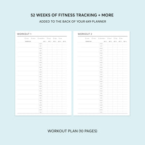 
                  
                    Fitness Planning Section - for 6x9 planners
                  
                