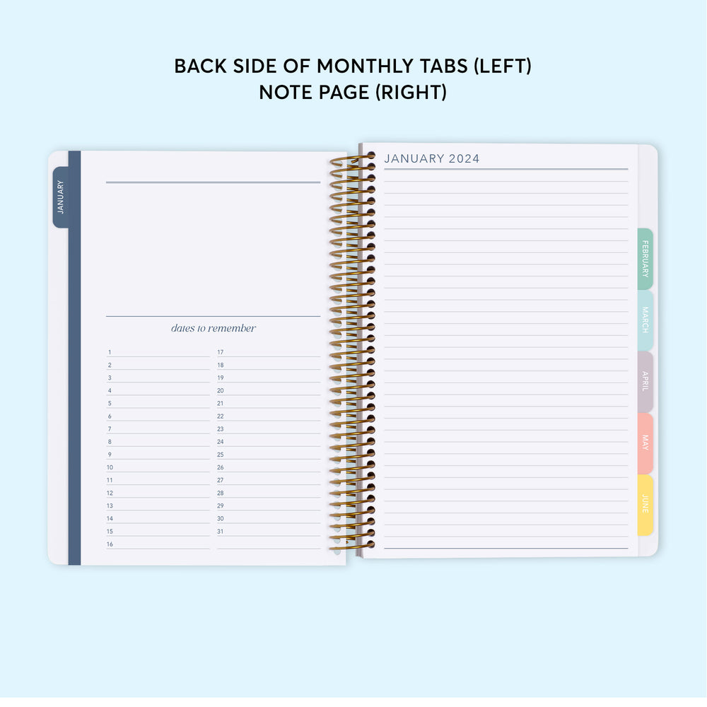 
                  
                    6x9 Daily Planner - Blue Navy Color Block
                  
                