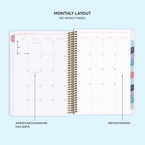 
                  
                    6x9 Monthly Planner - Blue Lavender Watercolor Gradient
                  
                