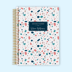 
                  
                    6x9 Daily Planner - Pink Teal Terrazzo
                  
                