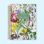 6x9 Monthly Planner - Colorful Florals Green