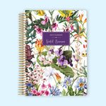 6x9 Monthly Planner - Colorful Florals White