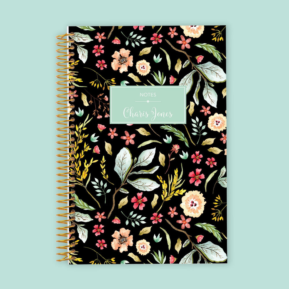 Whimsy Pattern Personalized Spiral Notebook – Meredith Collie Paper & Design