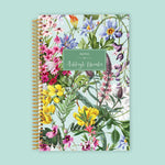 6x9 Notebook/Journal - Colorful Florals Green