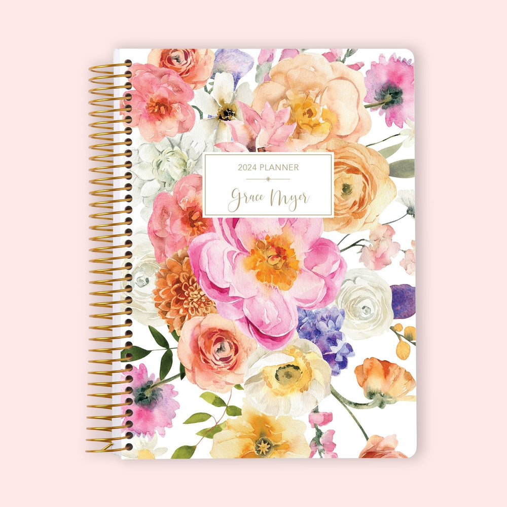 6x9 Weekly Planner - Flirty Florals Colorful