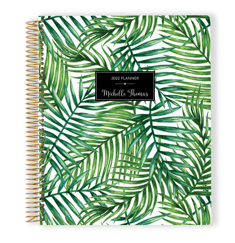 
                  
                    8.5x11 Monthly Planner - Green Tropical Palms
                  
                