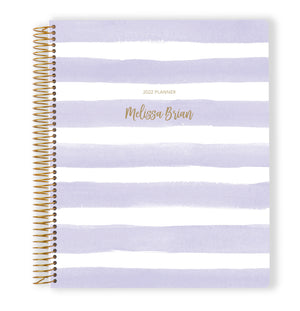 
                  
                    8.5x11 Monthly Planner - Lavender Watercolor Stripes
                  
                