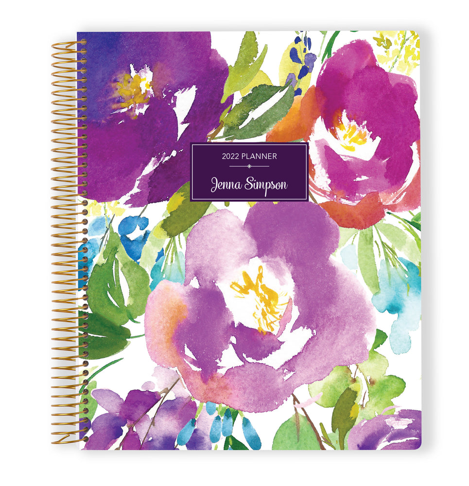 
                  
                    8.5x11 Monthly Planner - Violet Watercolor Floral
                  
                